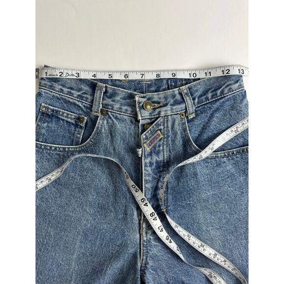 Vintage Lawman Jeans Size 7 27x32 Western Cowgirl Rodeo Button Fly Tapered Mom - Picture 9 of 15